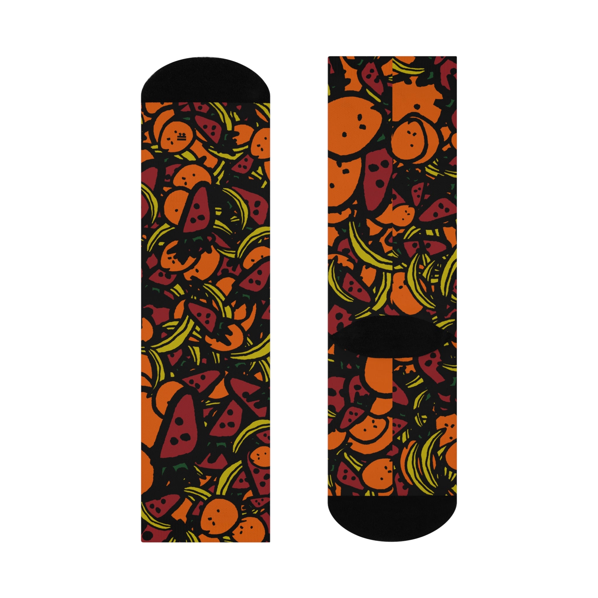 Strawnana Fruit Mid-calf Crew Socks for Fruit Lovers
