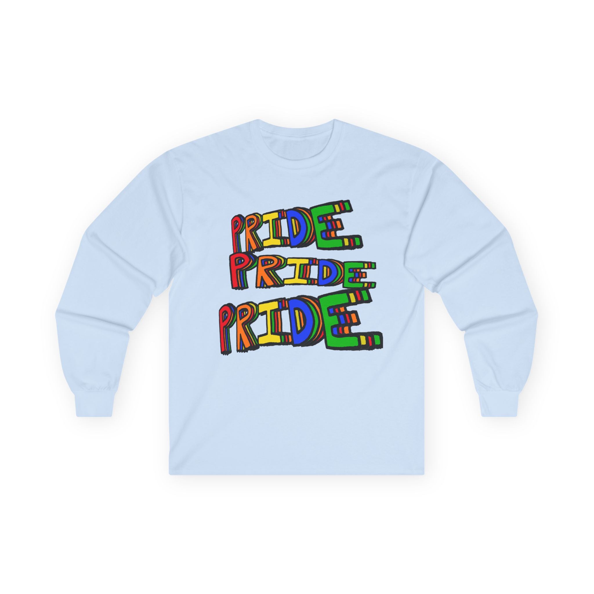 Pride Rainbow Graphic Long Sleeve Tee