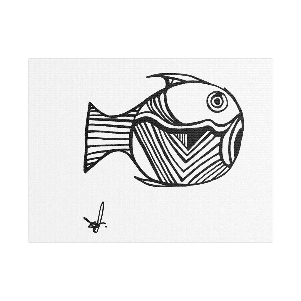 Mermaid Fish Line Art Modern Wall Decor
