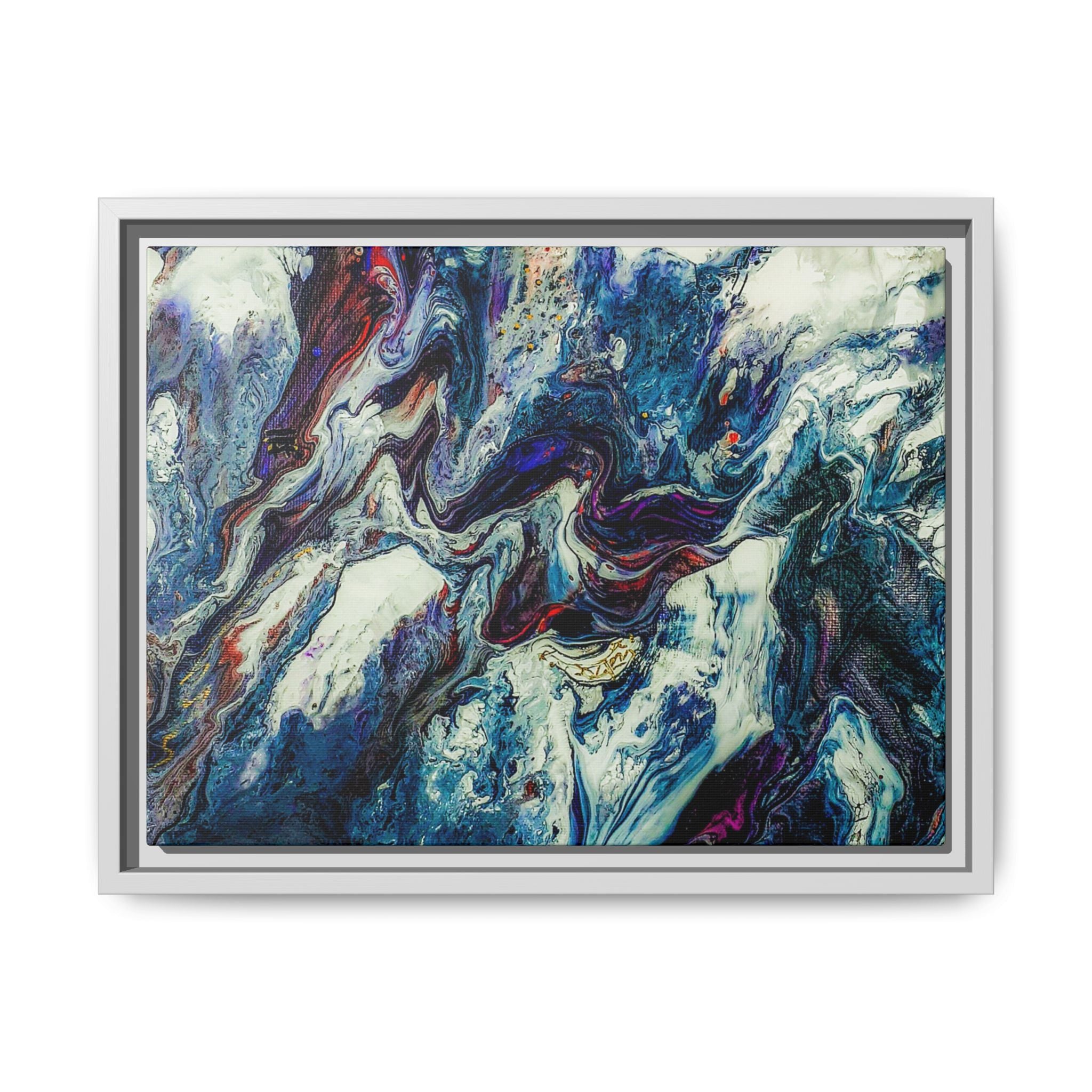 Contemporary Abstract Framed Wall Art Decor