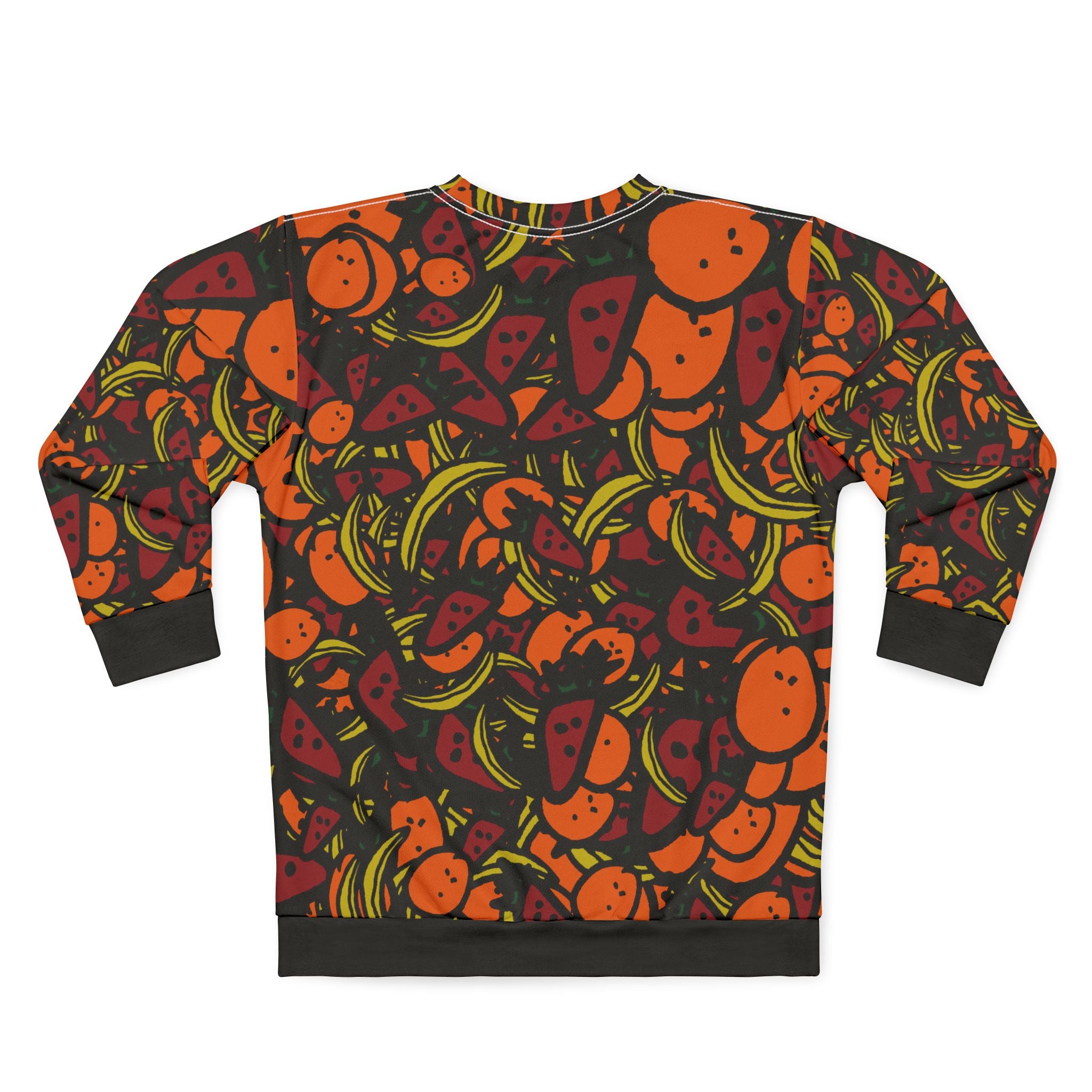 Strawnana Orange Fruit Colorful Pull Over Sweatshirt
