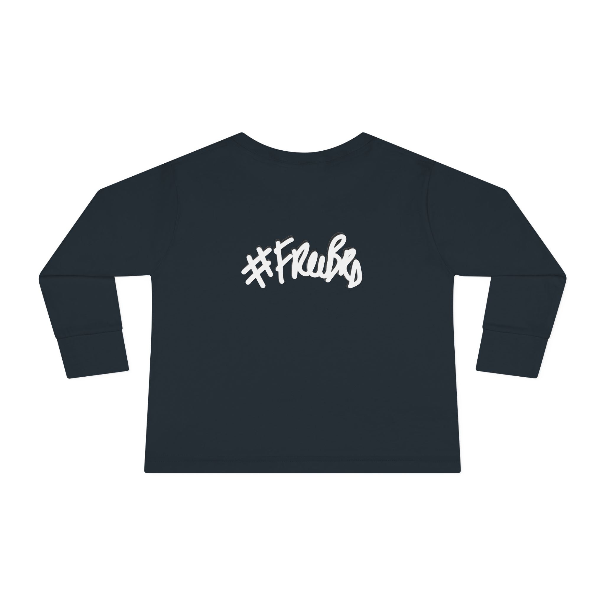 Toddler Long Sleeve Tee with Playful Rocket Graphic Design