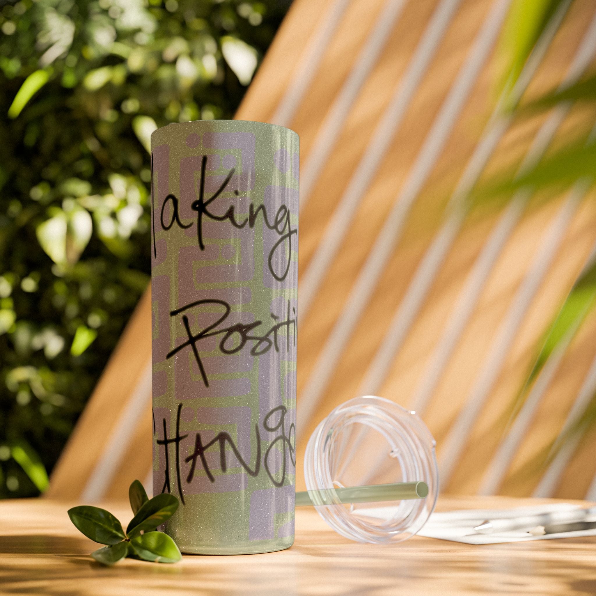 Skinny Tumbler with Straw — Making Positive Changes
