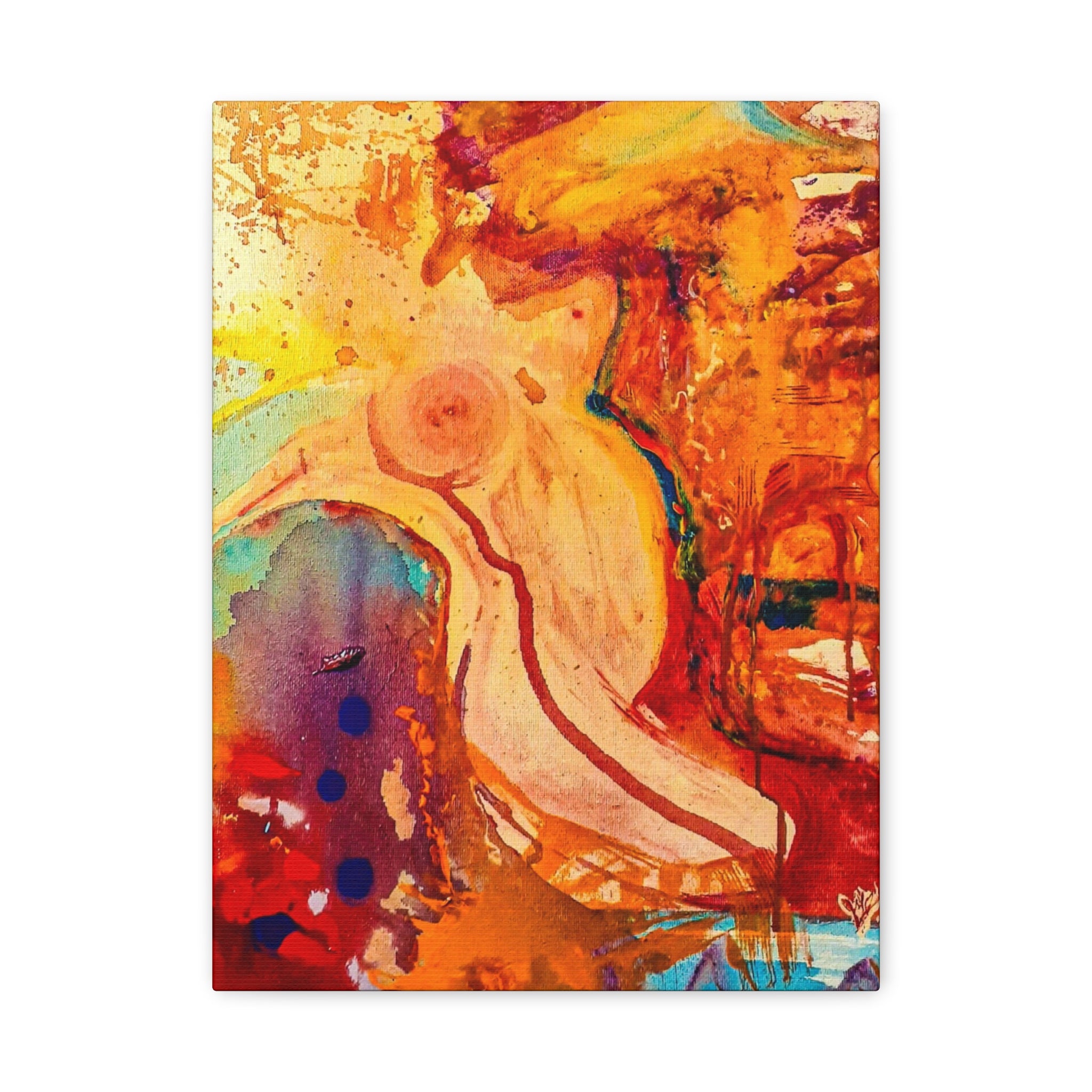 "WWW" Contemporary Abstract Nude Gesture Wall Art