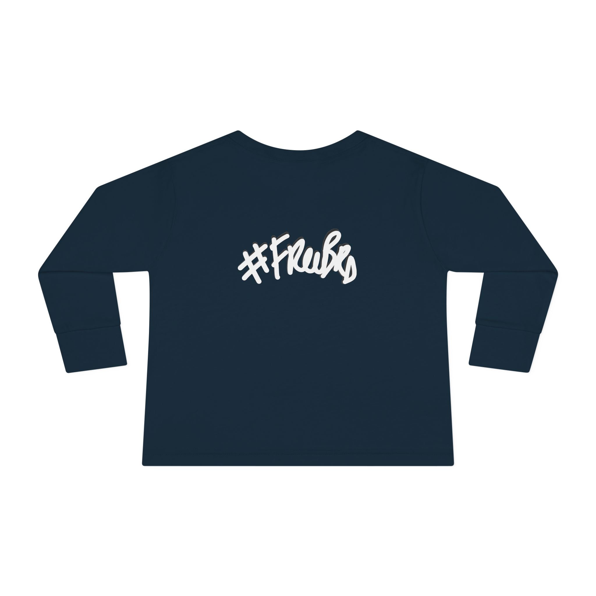 Toddler Long Sleeve Tee with Playful Rocket Graphic Design