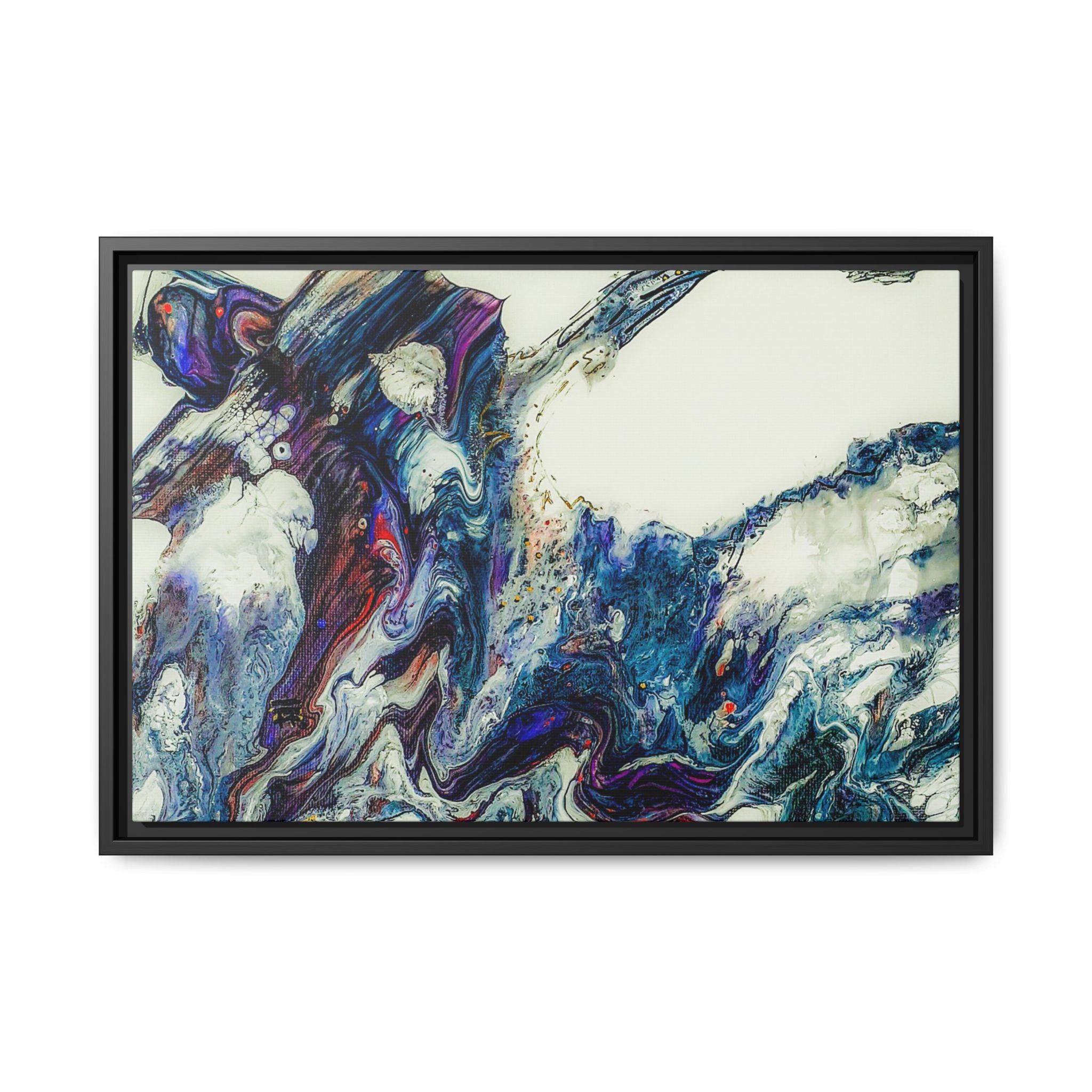 Contemporary Abstract Framed Wall Art Decor