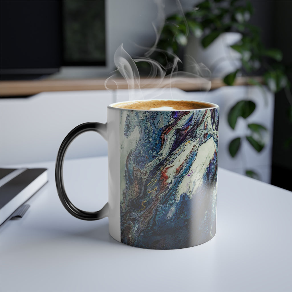 Color Changing Contemporary Abstract Coffee Mug