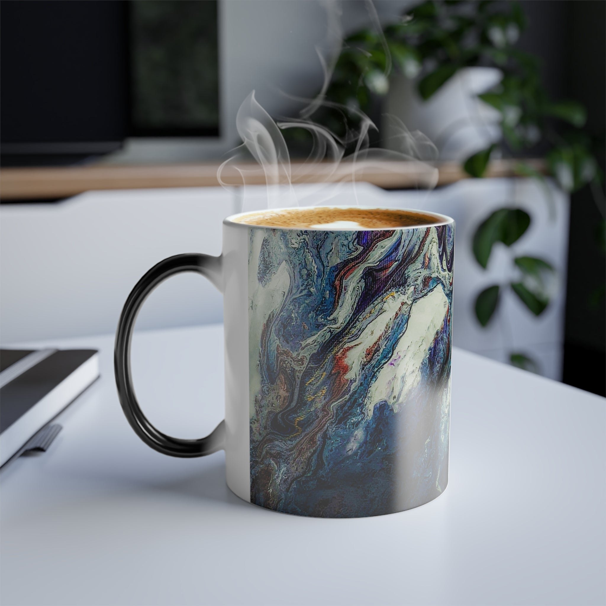 Color Changing Contemporary Abstract Coffee Mug