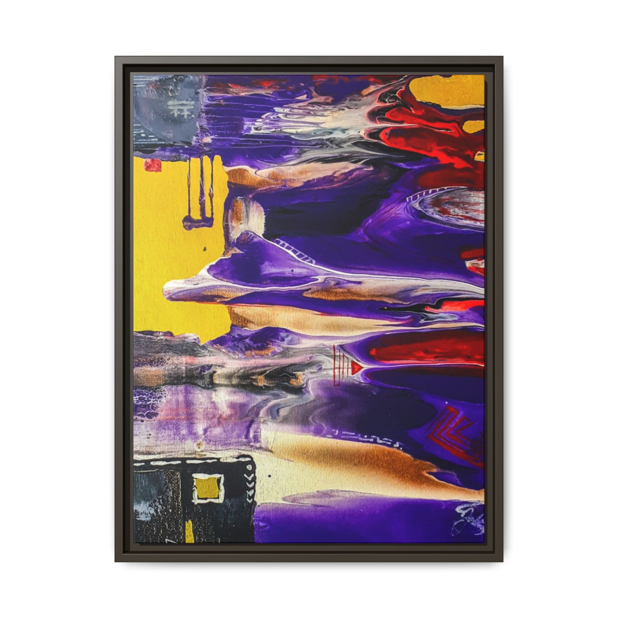 Vibrant Tribal Modern Abstract Framed Wall Art Décor