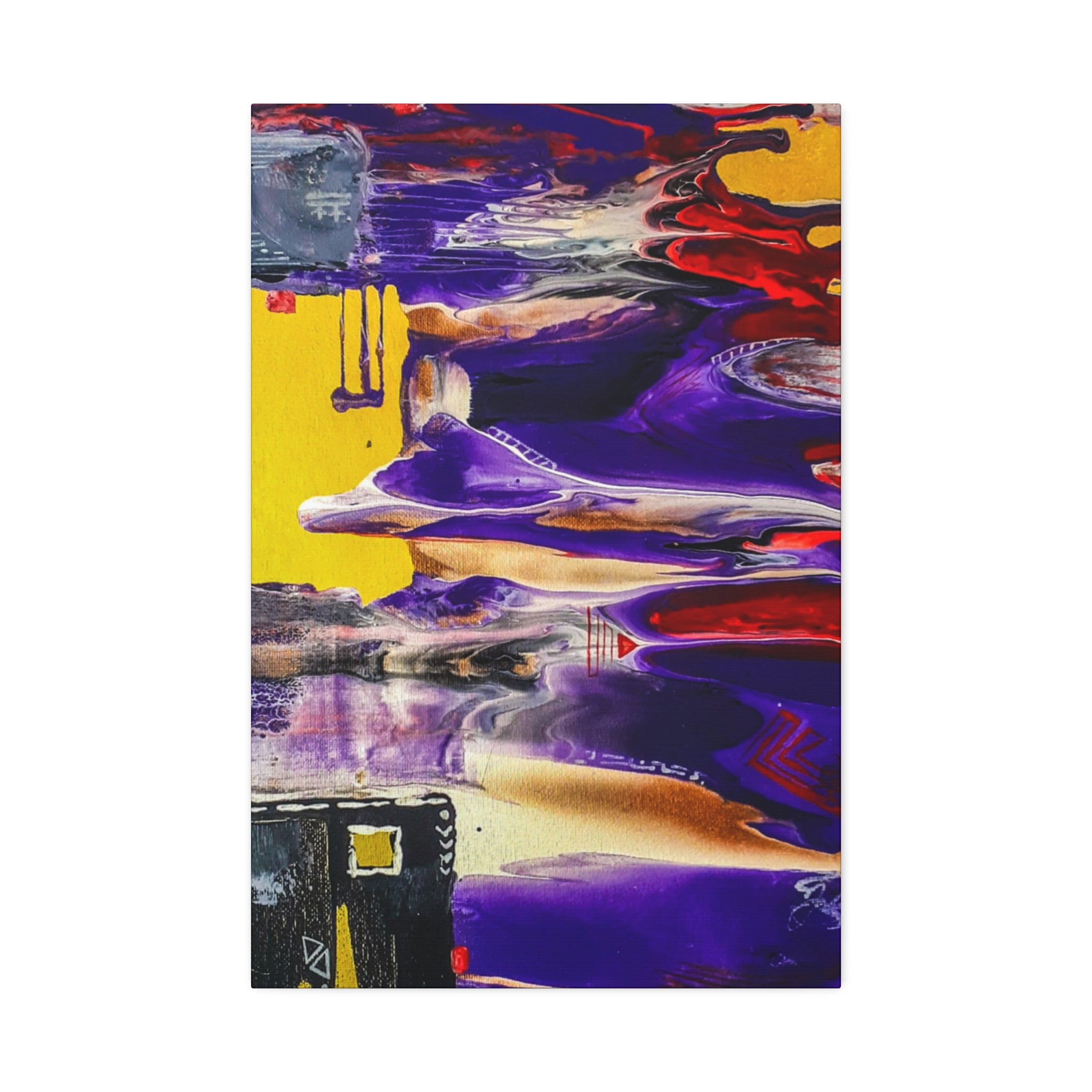 Vibrant Tribal Abstract Canvas Art Wall Décor