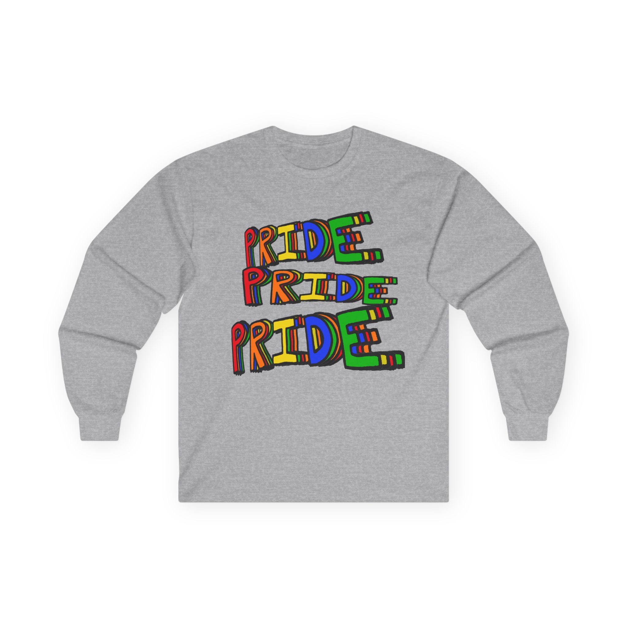 Pride Rainbow Graphic Long Sleeve Tee