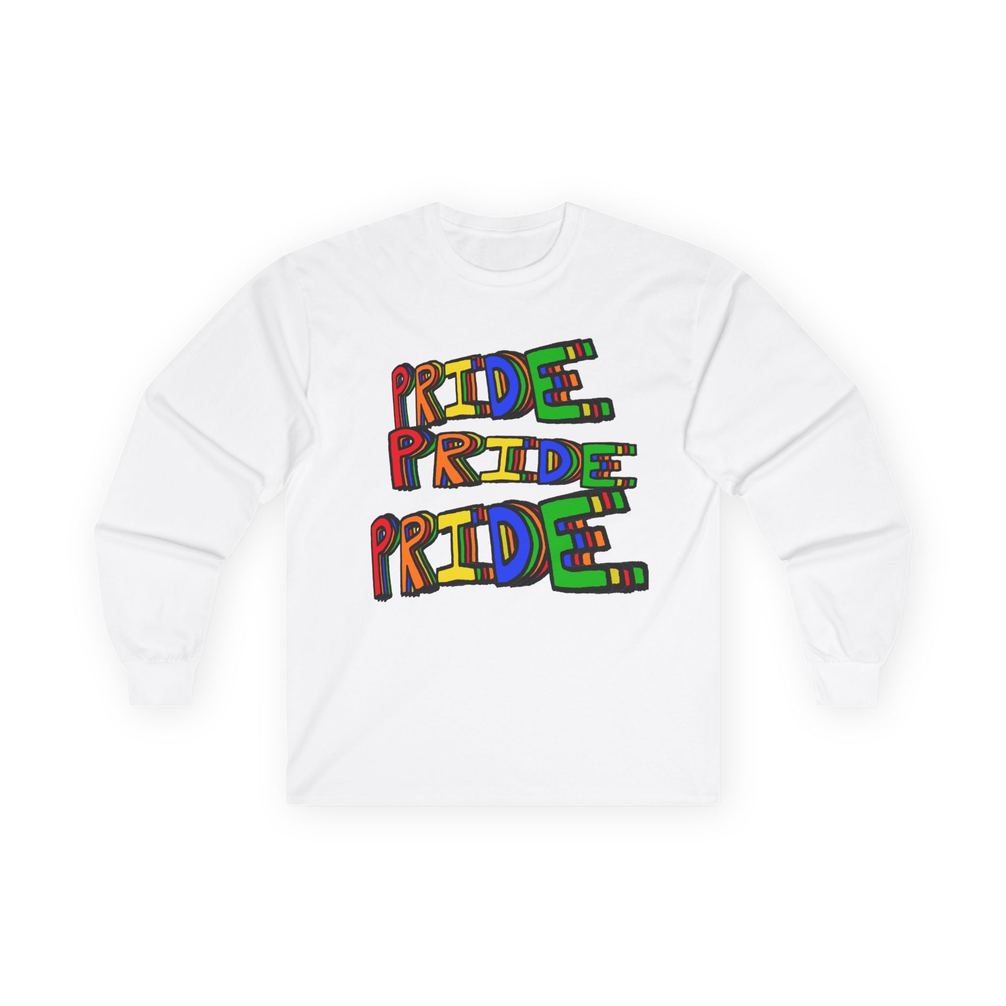 Pride Rainbow Graphic Long Sleeve Tee
