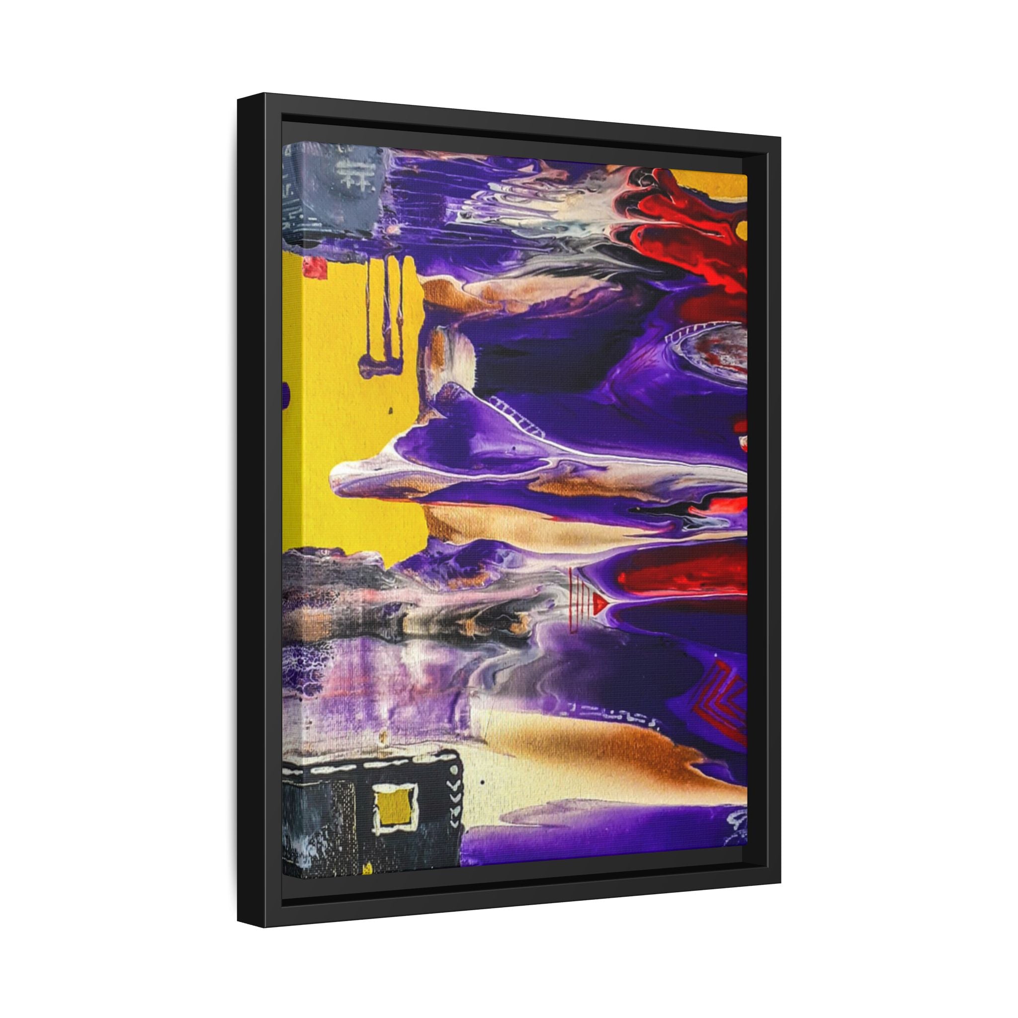 Vibrant Tribal Modern Abstract Framed Wall Art Décor