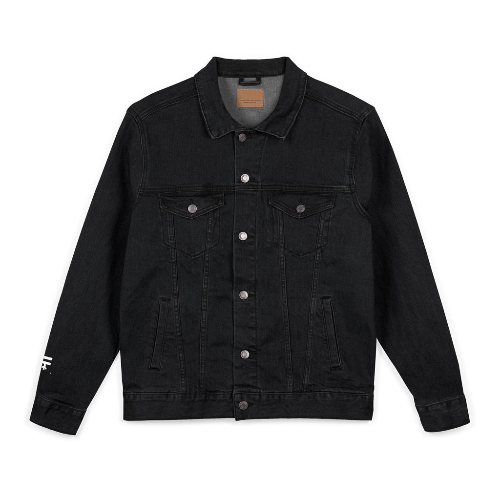 Graphic Logo Embroidered Denim Jacket Casual Street Style