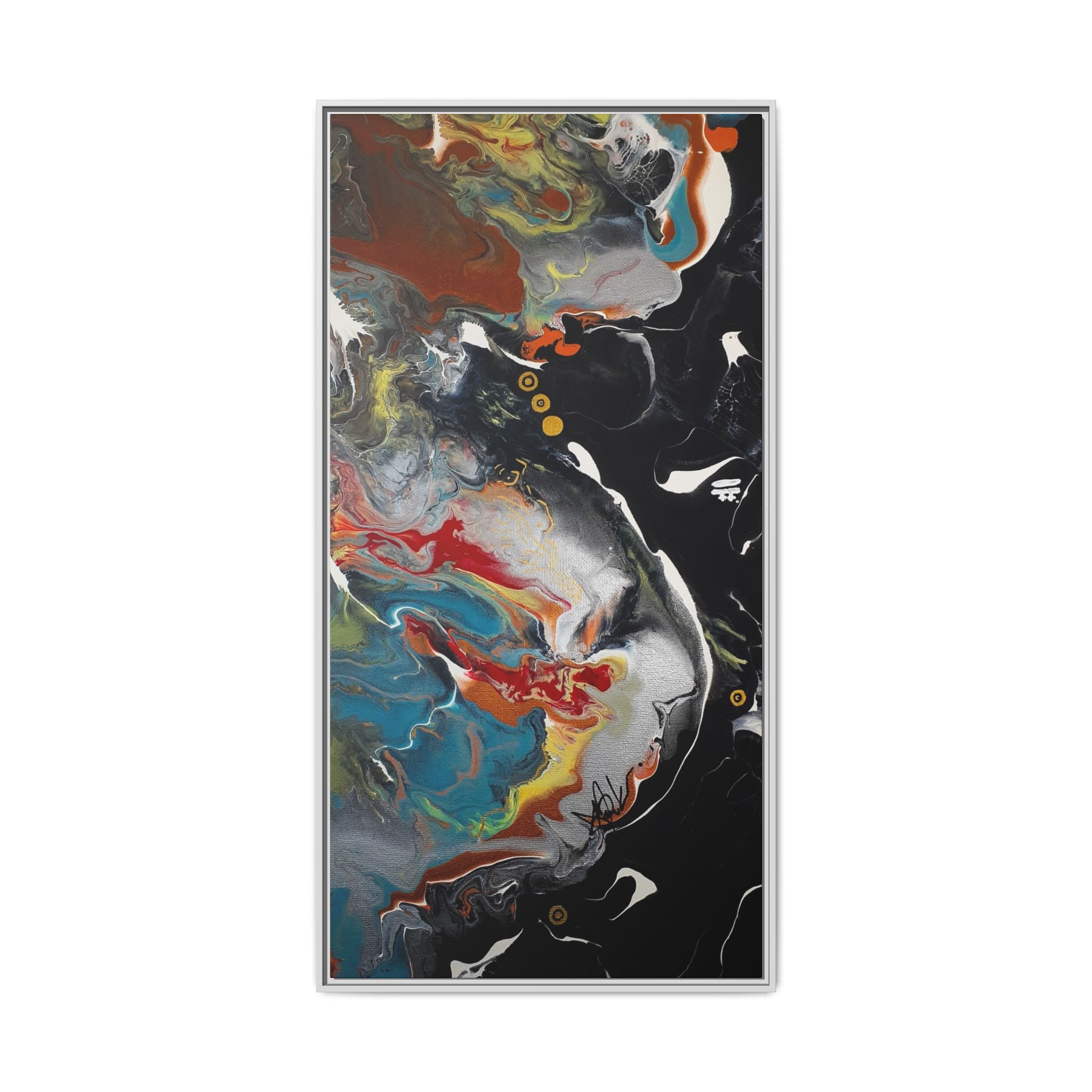 Silver Bird Modern Abstract Canvas Wall Art Decor