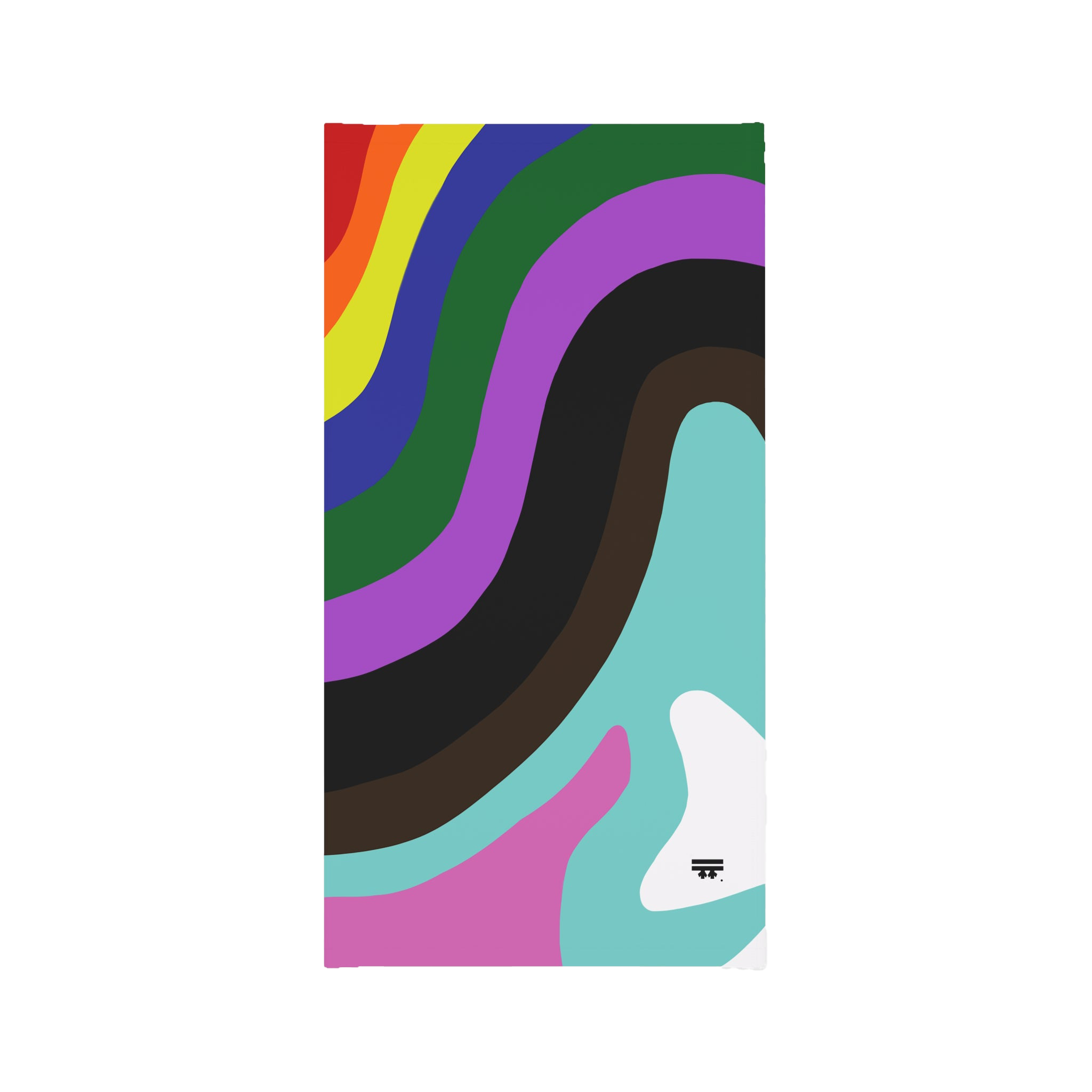 Abstract Pride Rainbow Neck Gaiter front