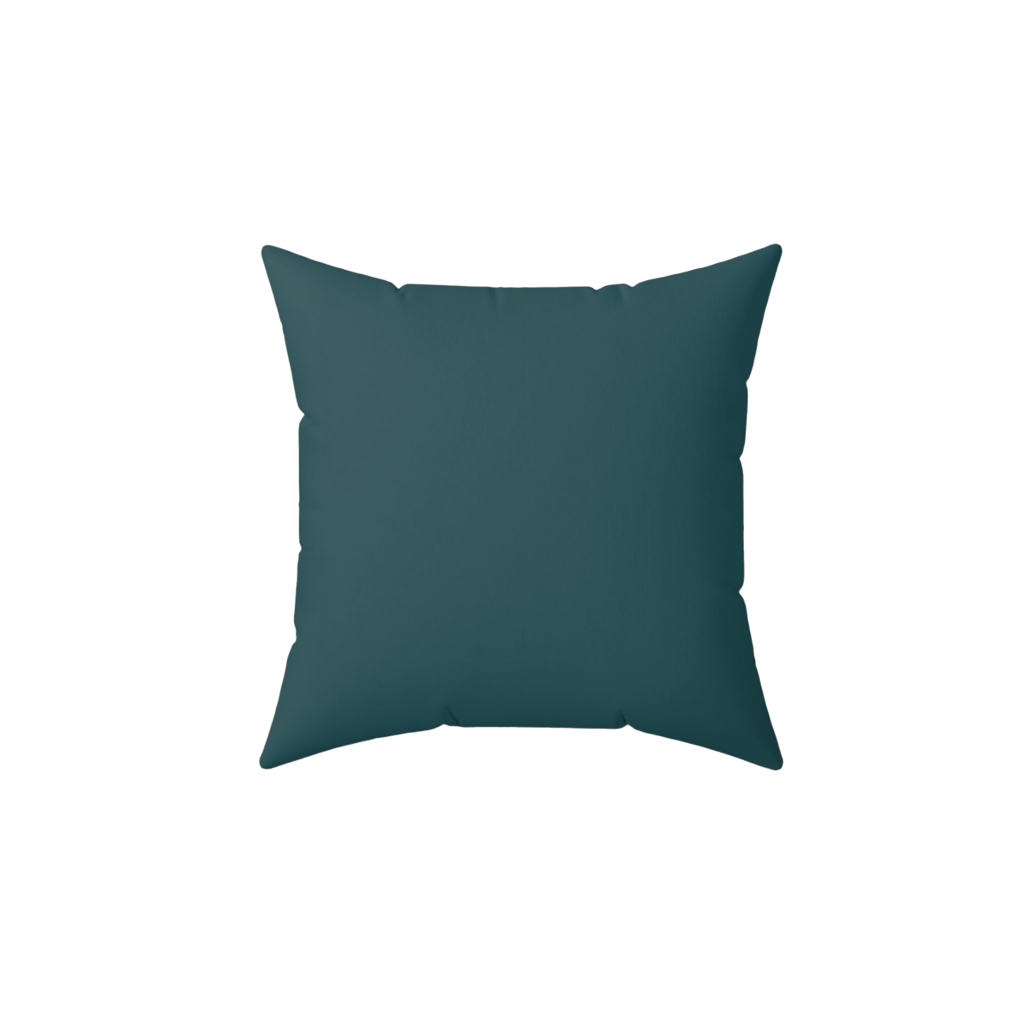 Abstract Teal Faux Suede Square Pillow front