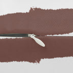 Abstract Brown Brushstroke Lumbar Pillow zipper