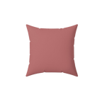 Adore Pink Faux Suede Square Pillow front 