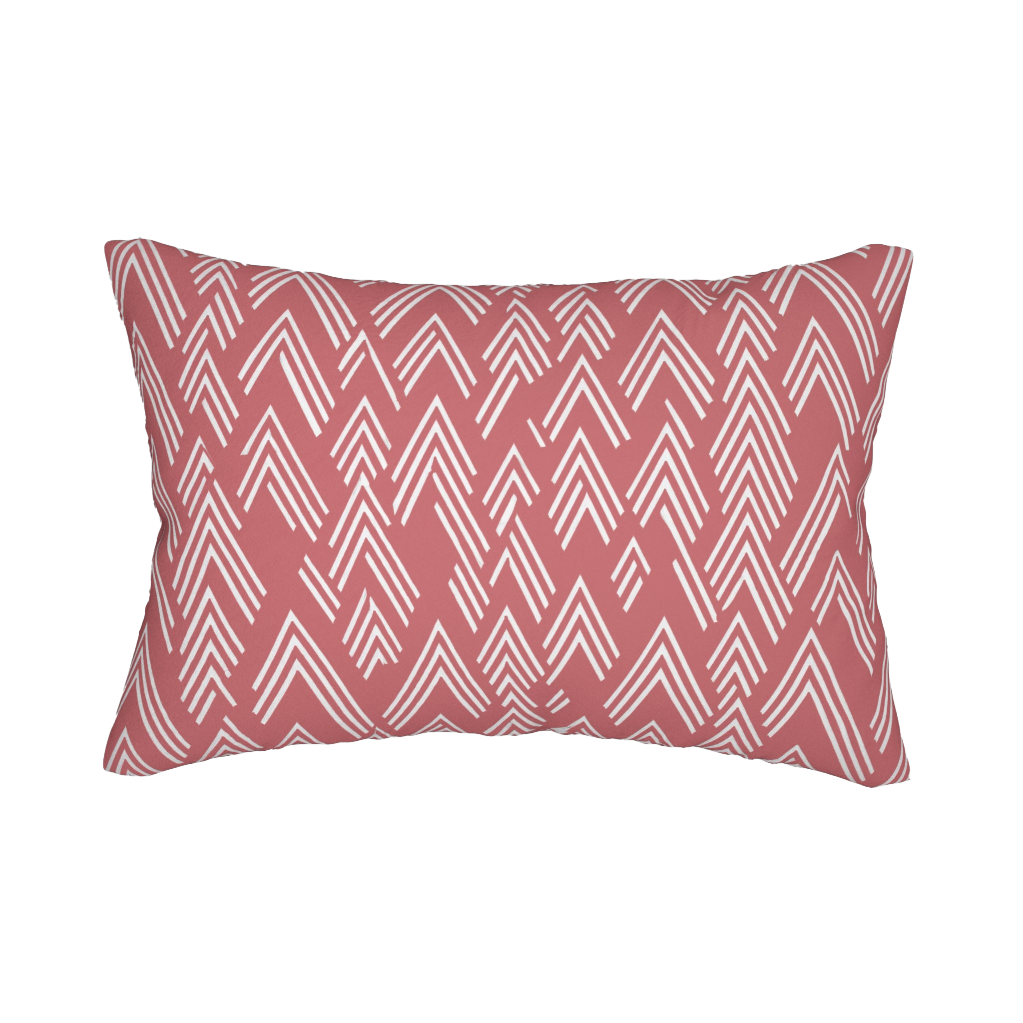 Adore Pink Ikat Lumbar Accent Pillow Back