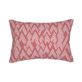 Adore Pink Ikat Lumbar Accent Pillow Front