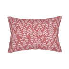 Adore Pink Ikat Lumbar Accent Pillow Front