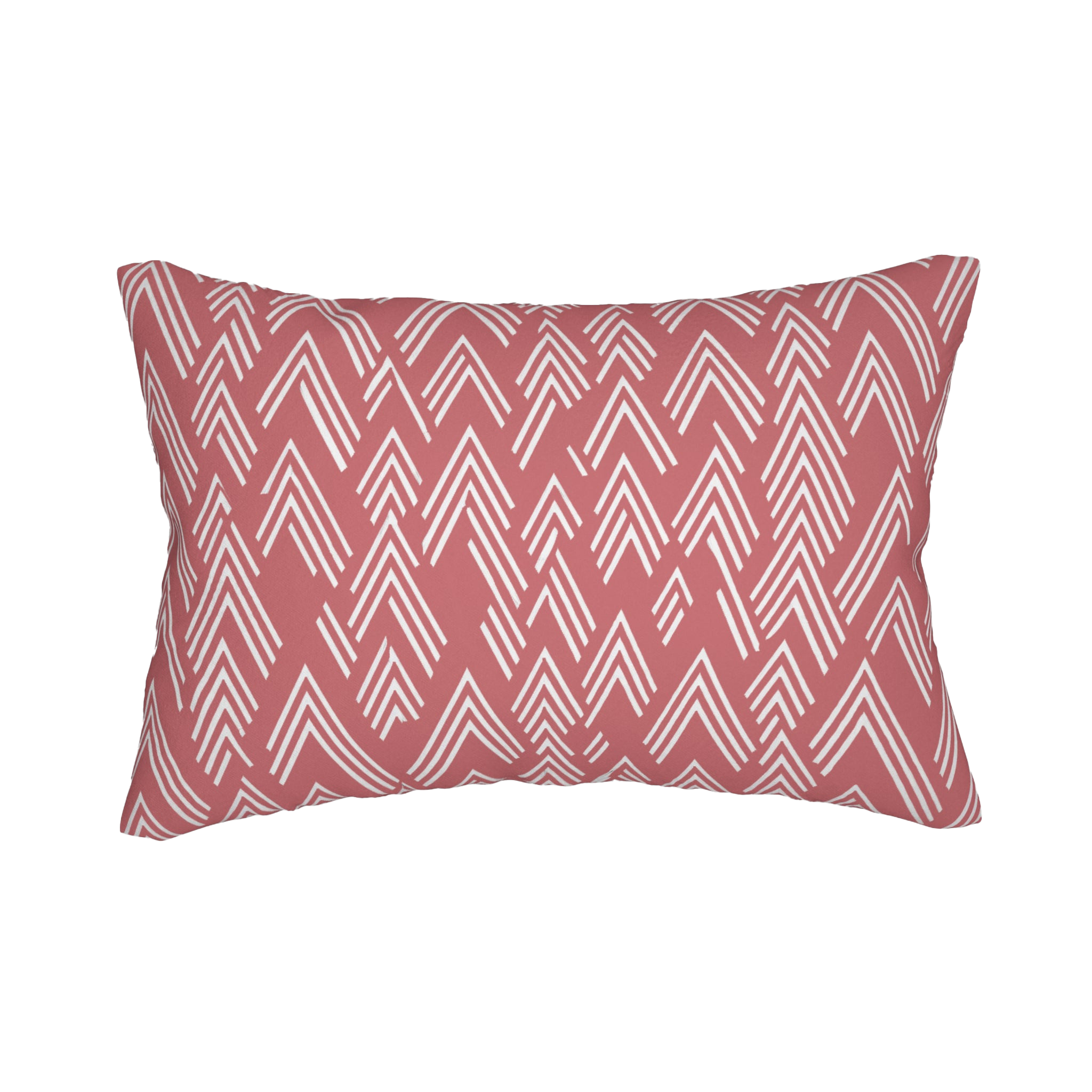 Adore Pink Ikat Lumbar Accent Pillow Front