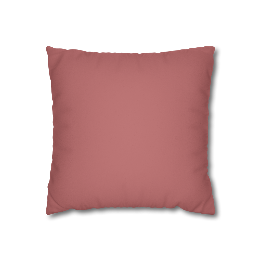 Adore Pink Luxury Faux Suede Square Pillowcase front