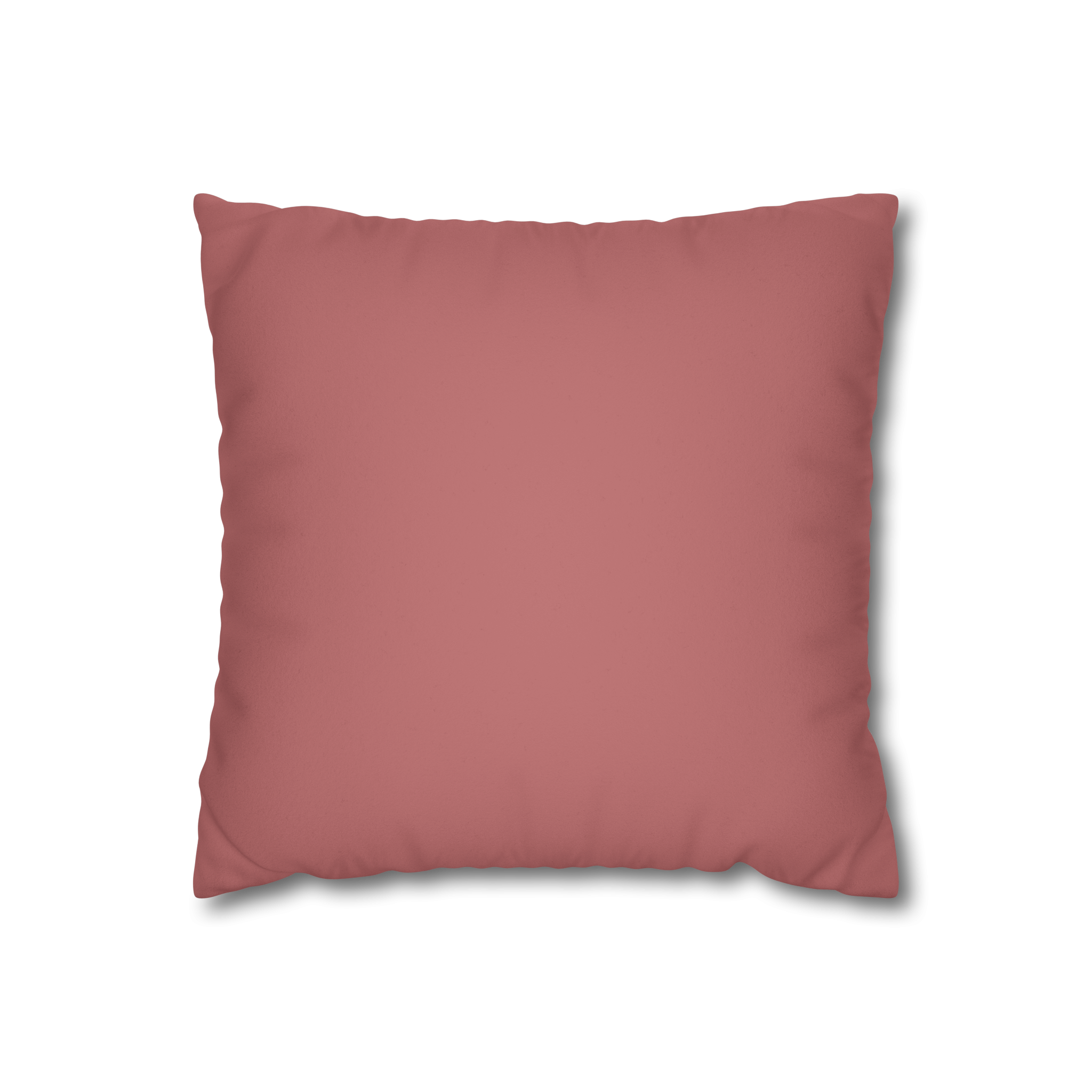 Adore Pink Luxury Faux Suede Square Pillowcase front