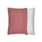 Adore Pink Luxury Faux Suede Square Pillowcase open