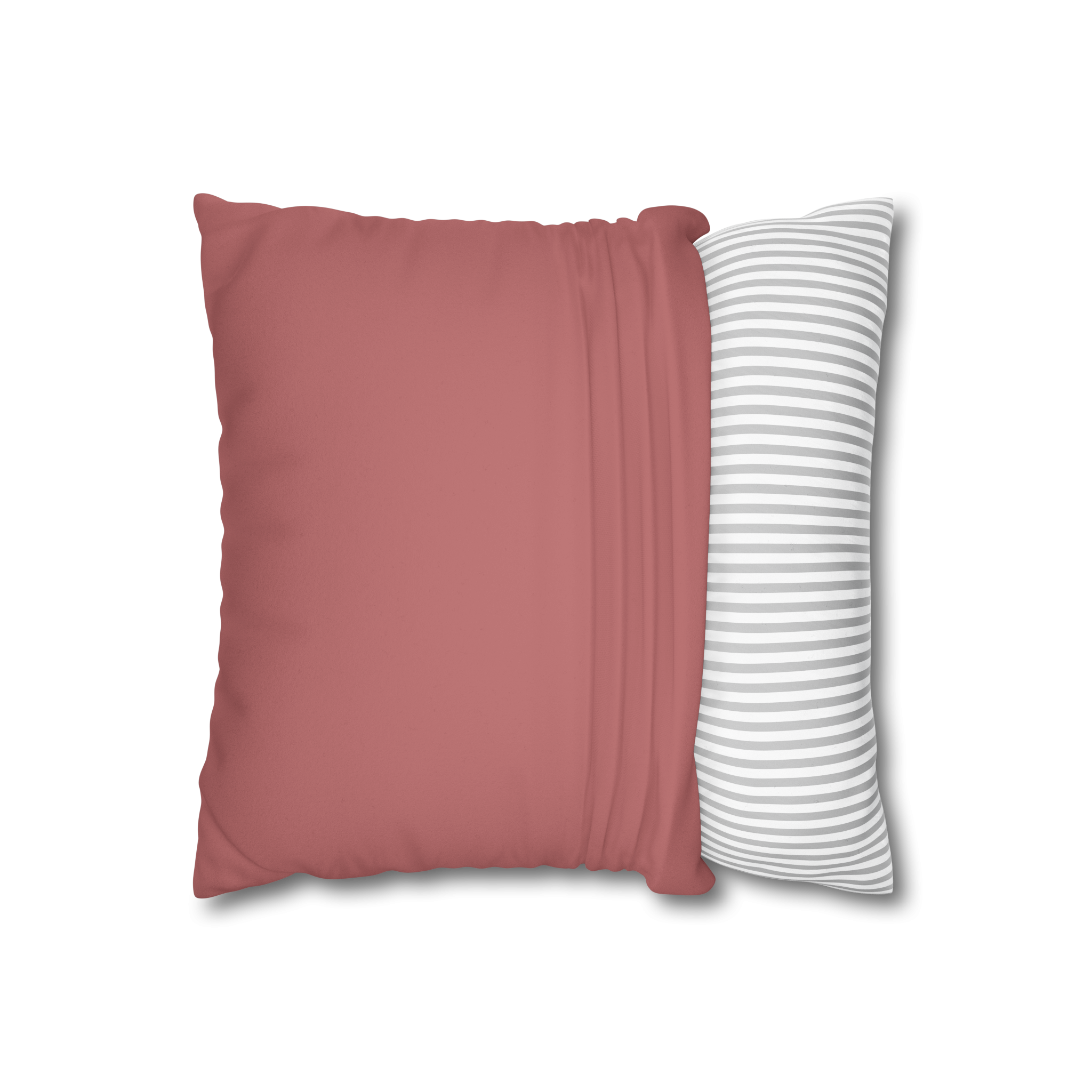 Adore Pink Luxury Faux Suede Square Pillowcase open