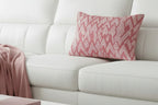 Adore Pink Ikat Lumbar Accent Pillow