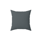 Anchor Grey Faux Suede Luxury Square Pillow back