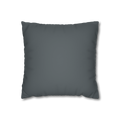 Anchor Grey Faux Suede Luxury Square Pillowcase front