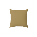 Ash Mustard Faux Suede Square Pillow front