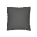 Atomic Grey Luxury Faux Suede Pillowcase front