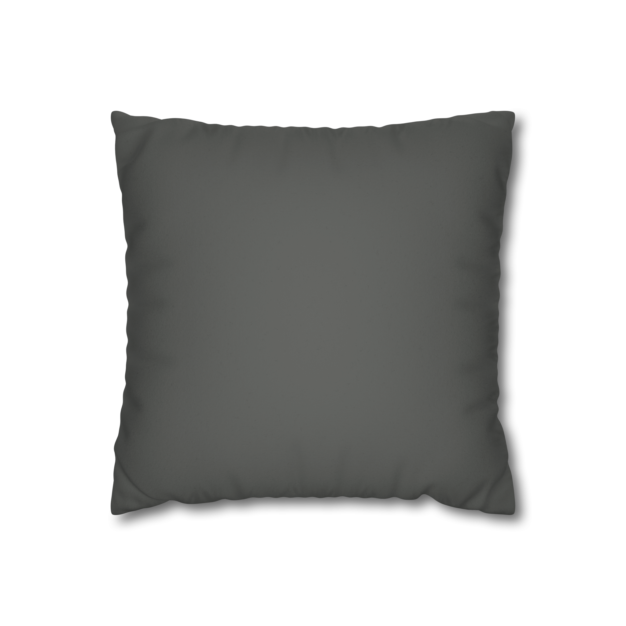 Atomic Grey Luxury Faux Suede Pillowcase front