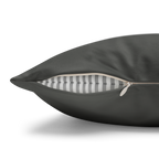 Atomic Grey Luxury Faux Suede Pillowcase zipper 