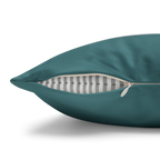 Bismark Luxury Faux Suede Square Pillowcase zipper