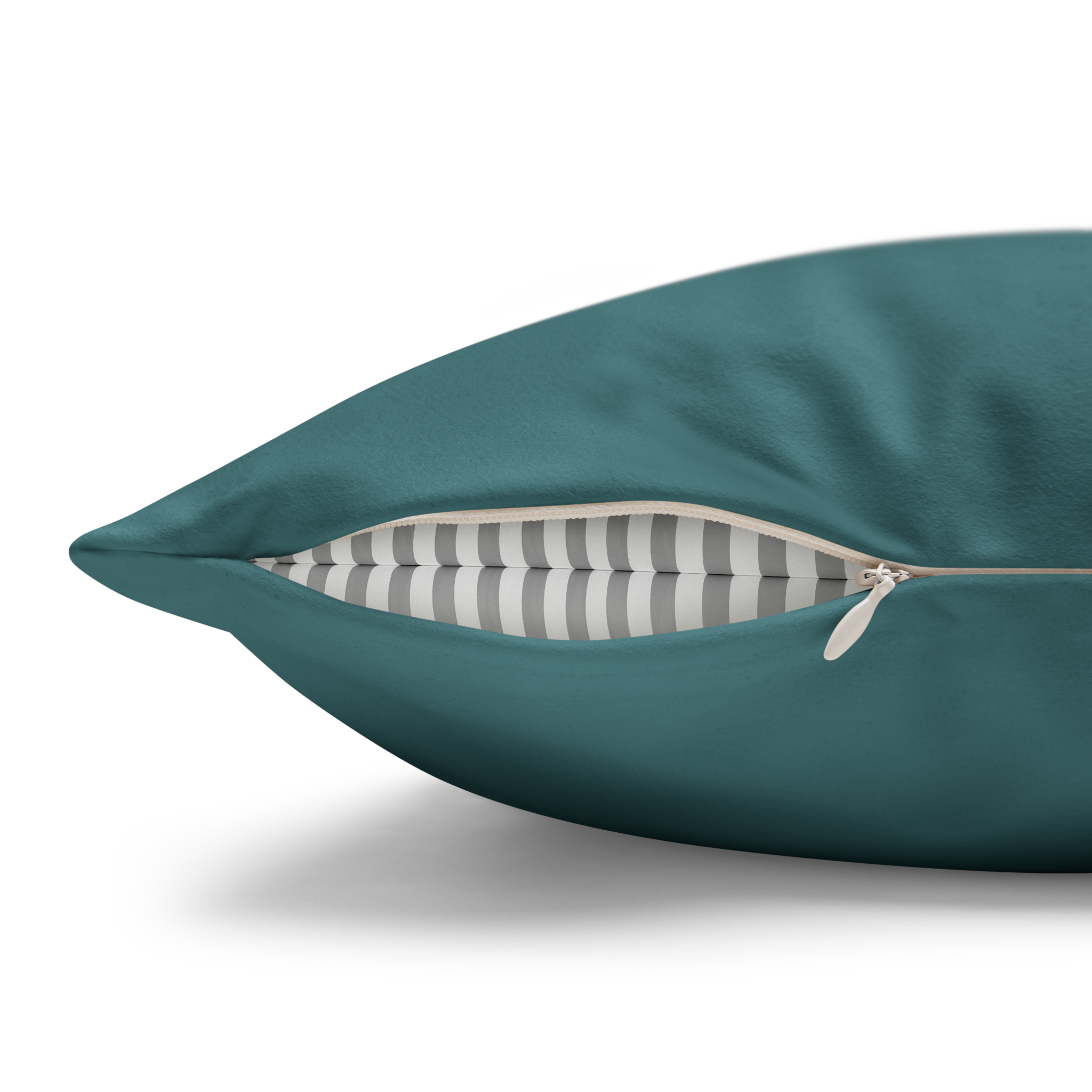 Bismark Luxury Faux Suede Square Pillowcase zipper