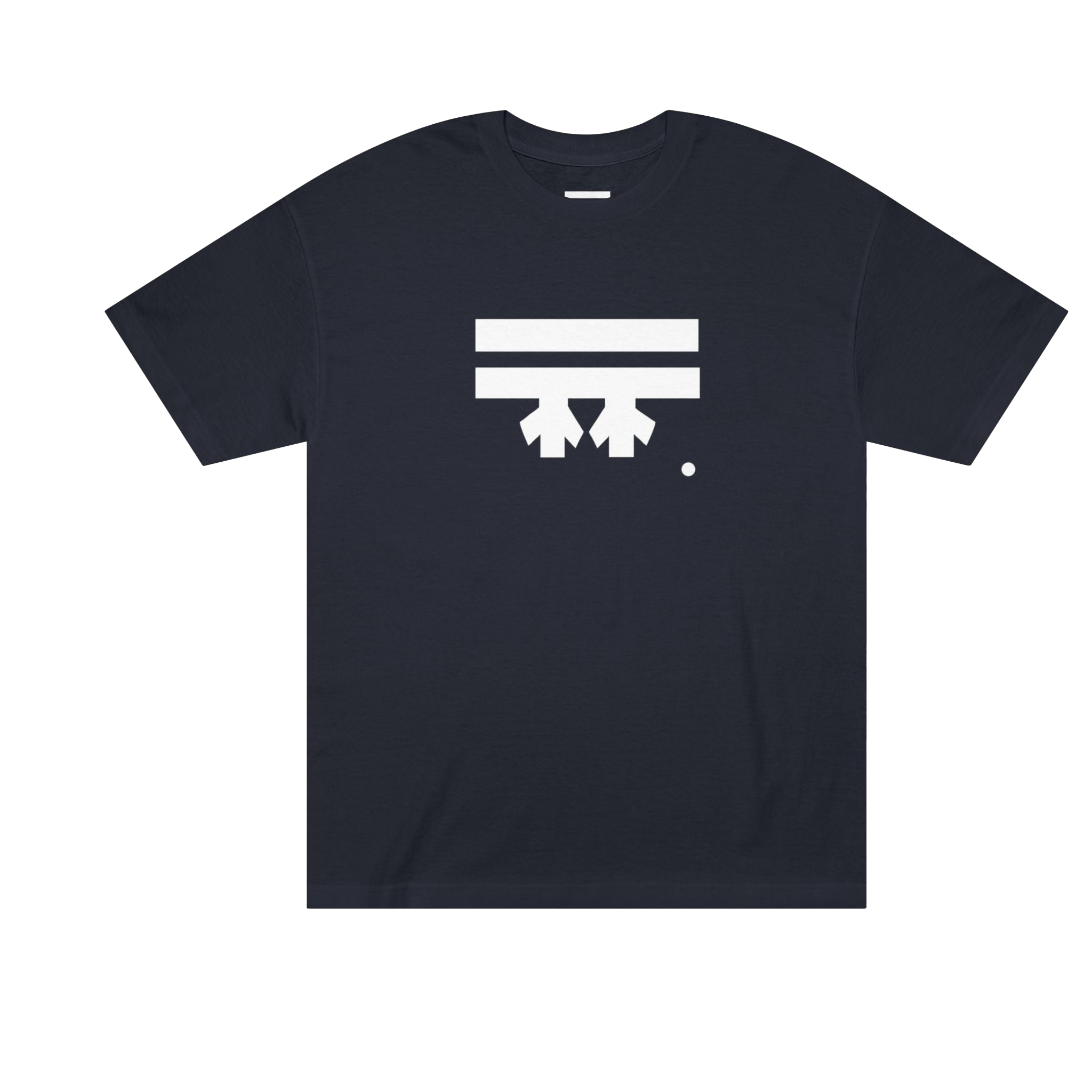 Black t-shirt with a white Freebrd logo 