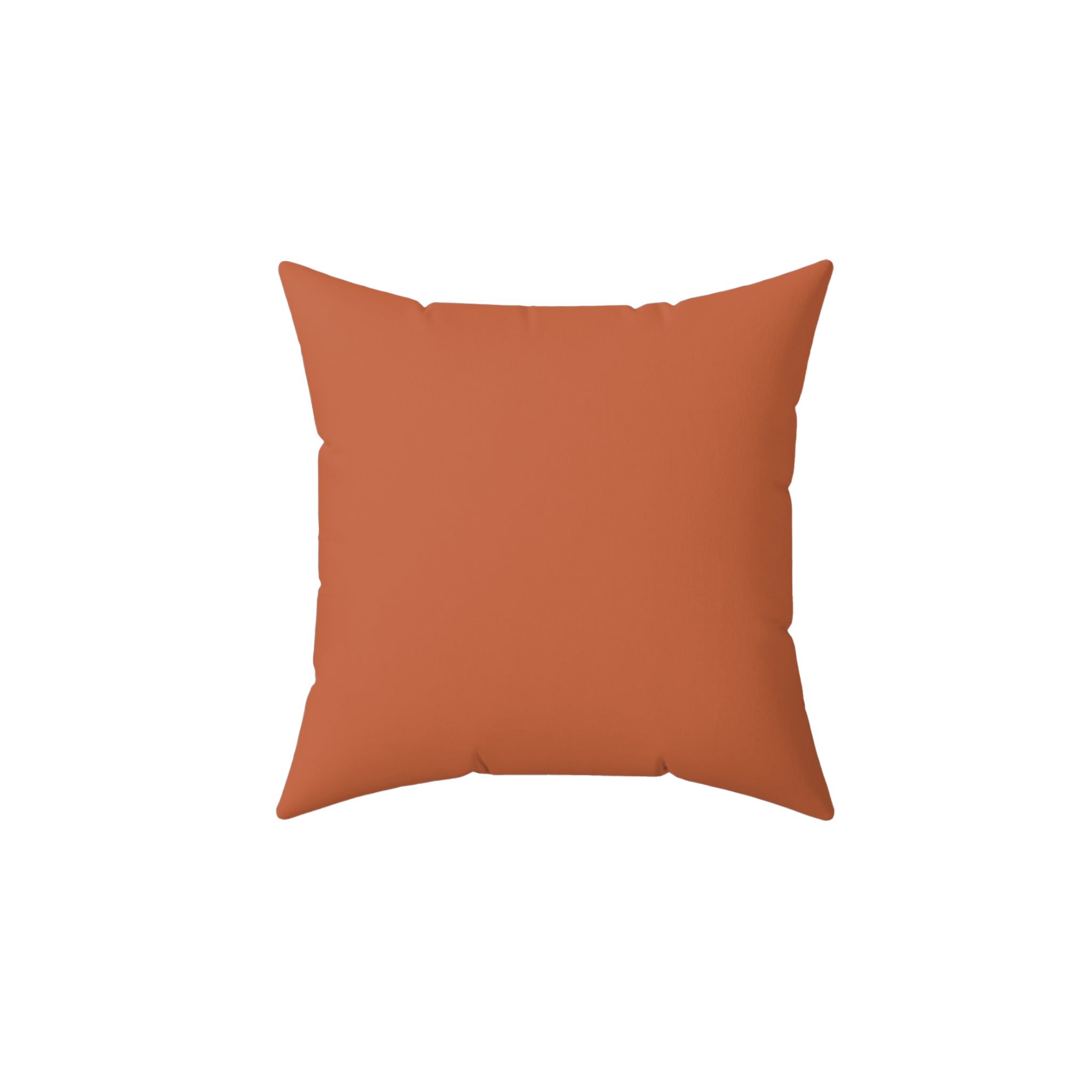 Boho Rust Faux Suede Luxury Square Pillow front