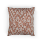Adore Pink Boho Geometric Woven Pillow front
