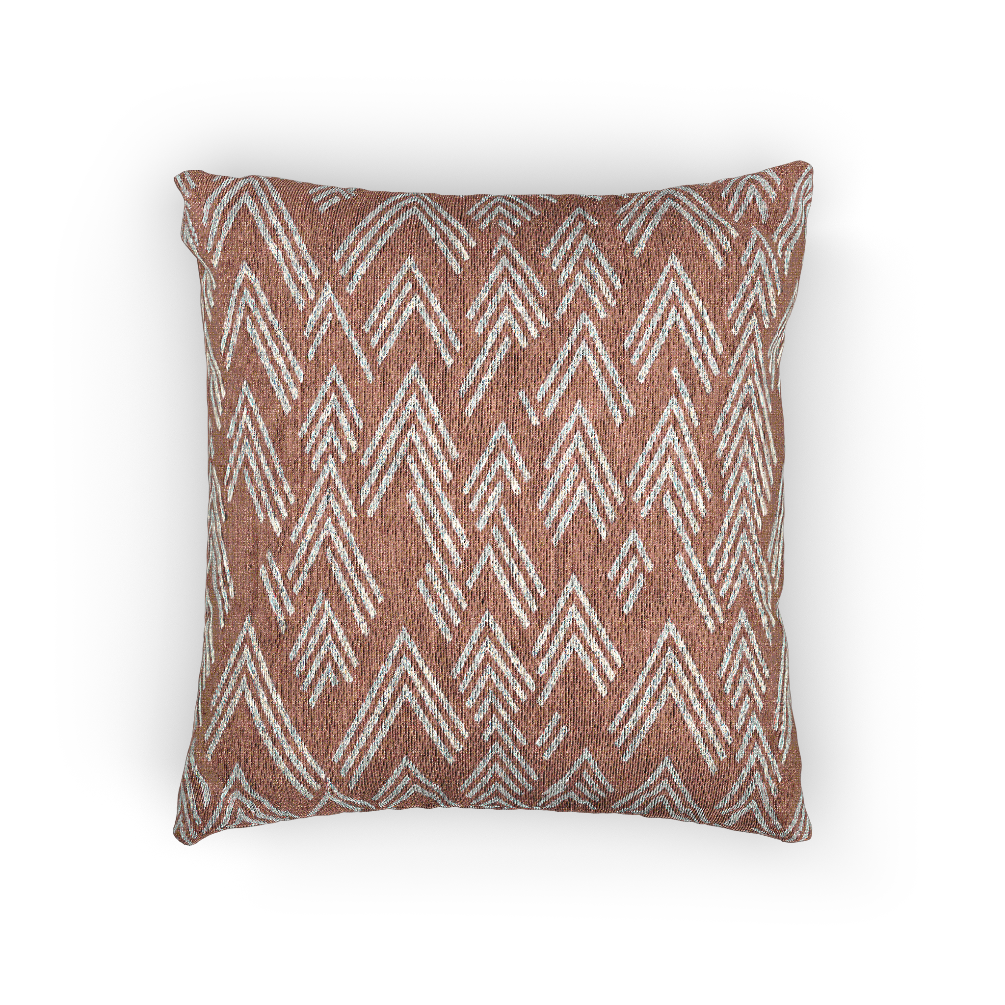 Adore Pink Boho Geometric Woven Pillow front