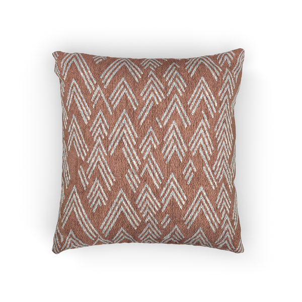 Adore Pink Boho Geometric Woven Pillow front