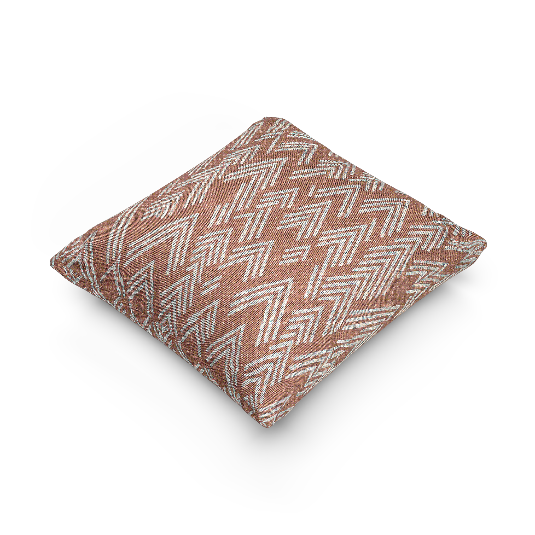 Adore Pink Boho Geometric Woven Pillow side