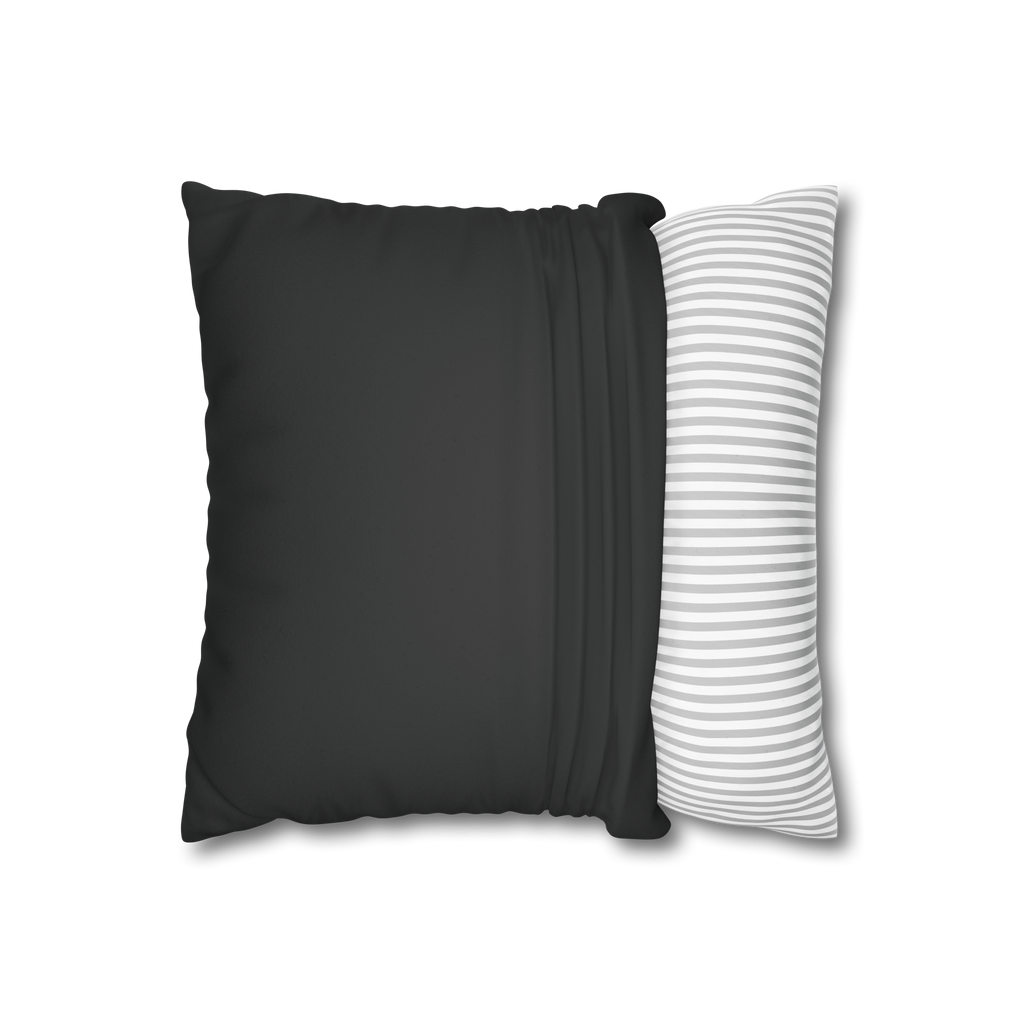 Carbon Fiber Luxury Faux Suede Square Pillowcase Open