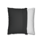 Carbon Fiber Luxury Faux Suede Square Pillowcase Open