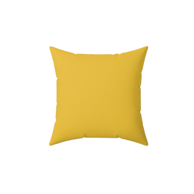 Champ Yellow Faux Suede Pillow