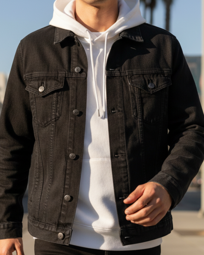 Trucker Jacket Denim Activewear